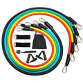 ATF Sports 11 pcs Resistance Bands Set (with handles, door anchor, and ankle straps) — front of product — in Canada