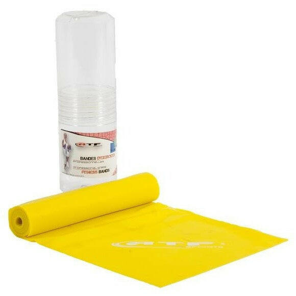 ATF Sports Aerobic Band (no handles- 1 band) — Light Yellow (0-10lbs)