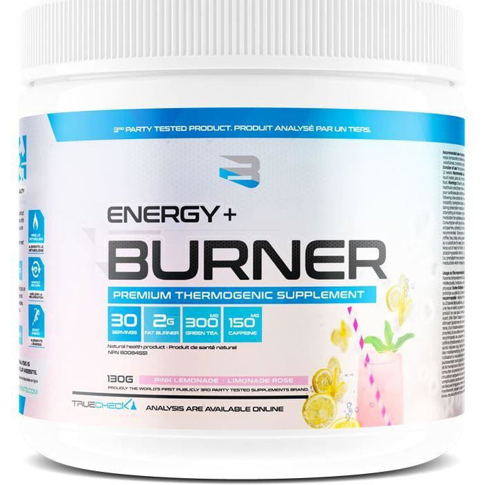 Believe Supplements Energy + Burner - Premium Thermogenic Formula (30 servings) — Pink Lemonade