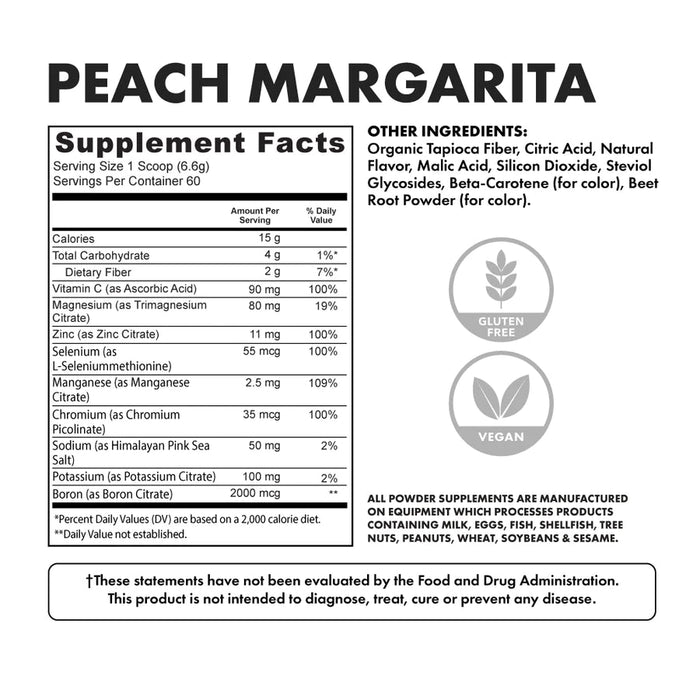 Bowmar Nutrition Replenish Electrolyte Hydration Supplement Facts label