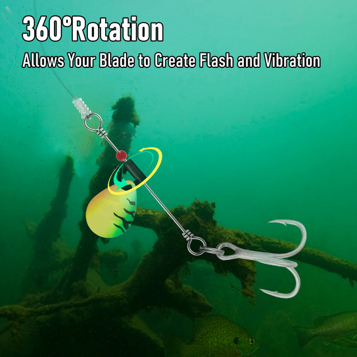 Dr.Fish 100pcs Spinner Clevis Quick Change
