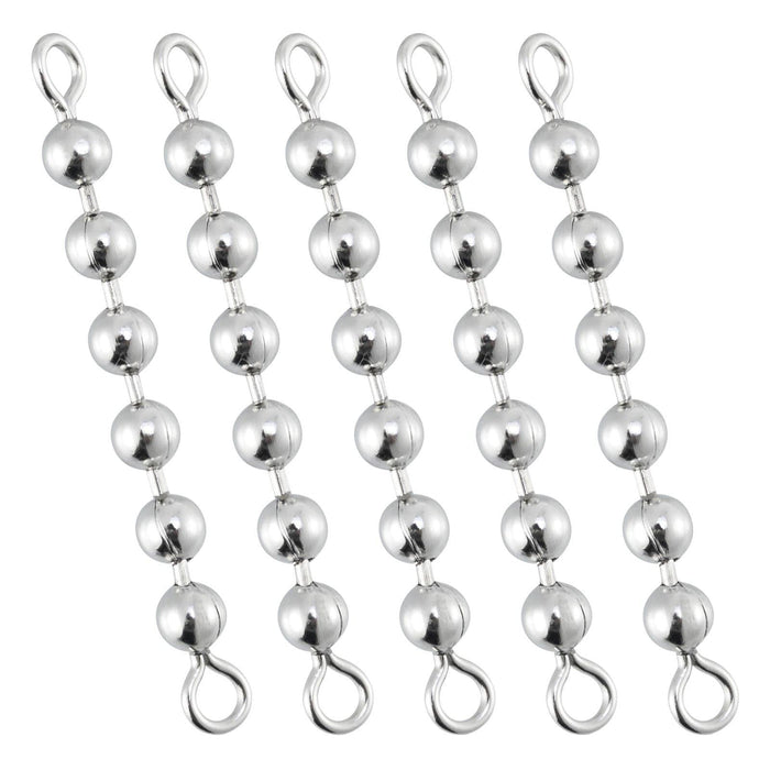 Dr.Fish 20pcs Bead Chain Swivels 4-6 Balls - Dr.Fish Tackles