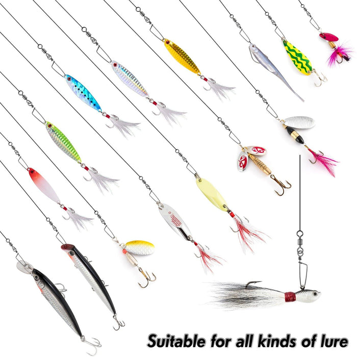 Dr.Fish 30pcs Rolling Swivels with Coastlock Snaps 18-198lb - Dr.Fish Tackles