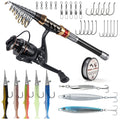 Dr.Fish 6-8FT Telescopic Fishing Rod and 4000 Spinning Reel Combo