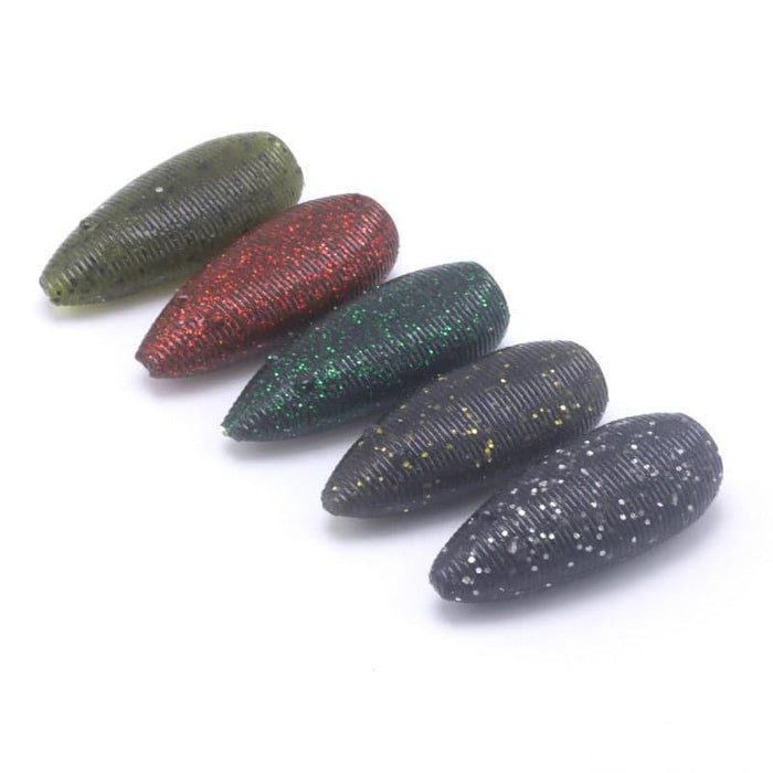 Dr.Fish 6pcs TTT Fat Worms 1.97'' - Dr.Fish Tackles
