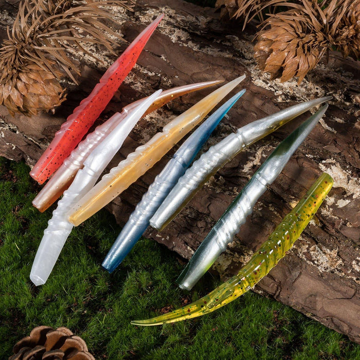 Dr.Fish 6pcs Worm Soft Plastic Baits 4.33'' 0.19oz - Dr.Fish Tackles