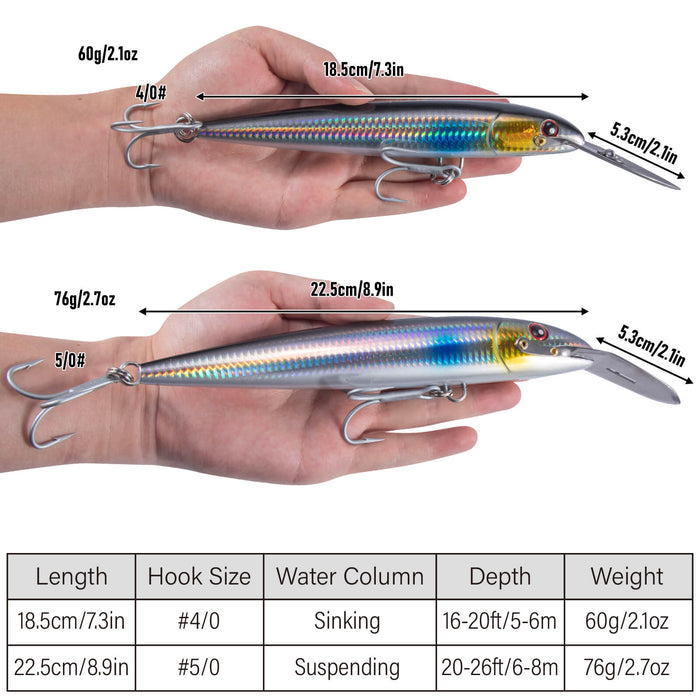 Dr.Fish Deep Diving Trolling Lures