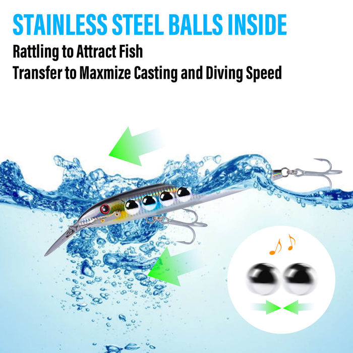 Dr.Fish Deep Diving Trolling Lures