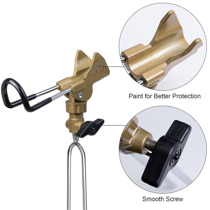 Dr.Fish Fishing Rod Holder Gold - Dr.Fish Tackles