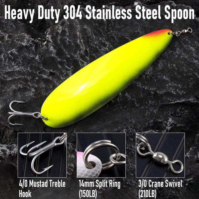 Dr.Fish Heavy Duty Flutter Spoon 8" - Dr.Fish Tackles