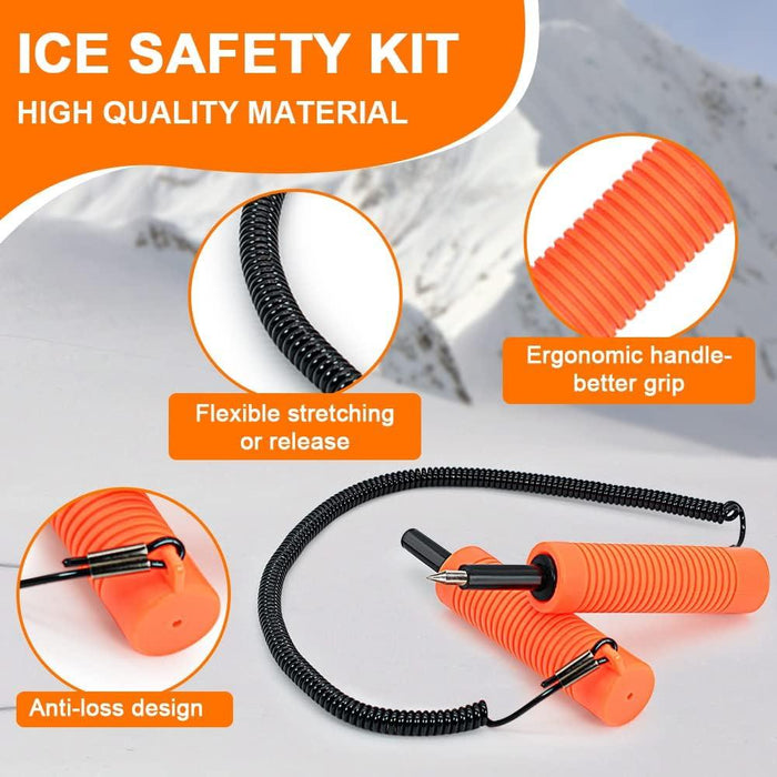 Dr.Fish Ice Fishing Safety Retractable Ice Awls Ice Breaking Tool - Dr.Fish Tackles