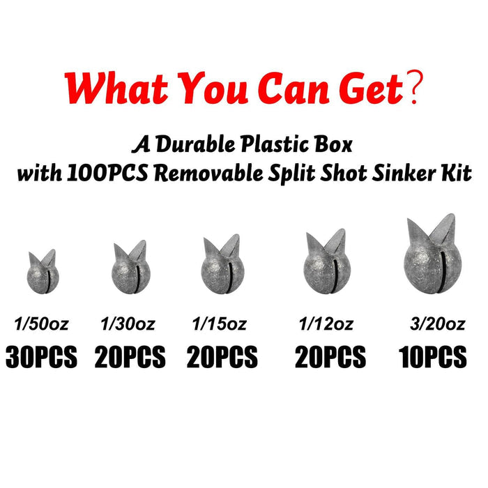 Dr.Fish Lot Split Shot Weights Kit - Dr.Fish Tackles
