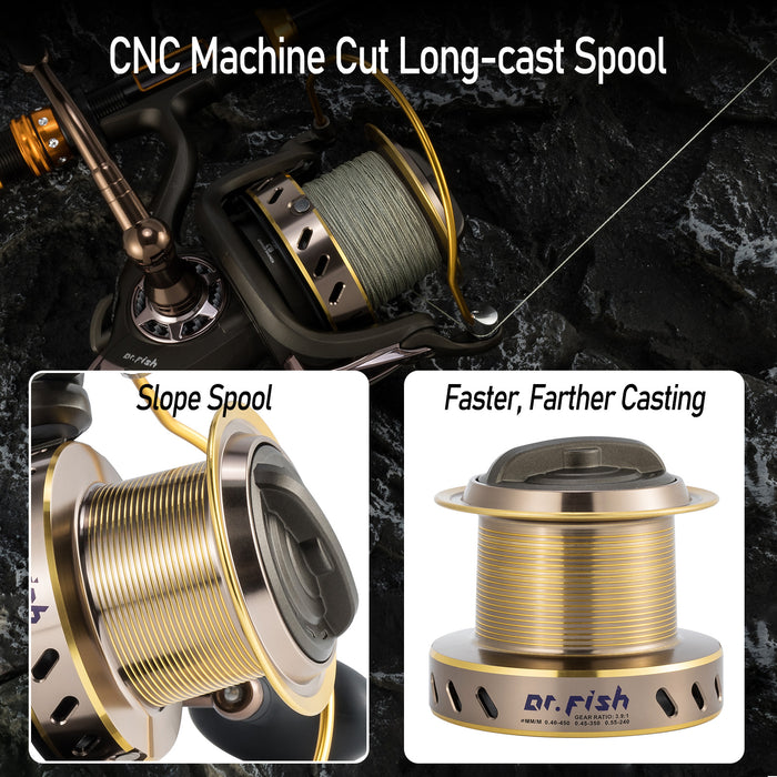 Dr.Fish LS Surf Fishing Reel 10000/12000 Heavy Duty - Dr.Fish Tackles