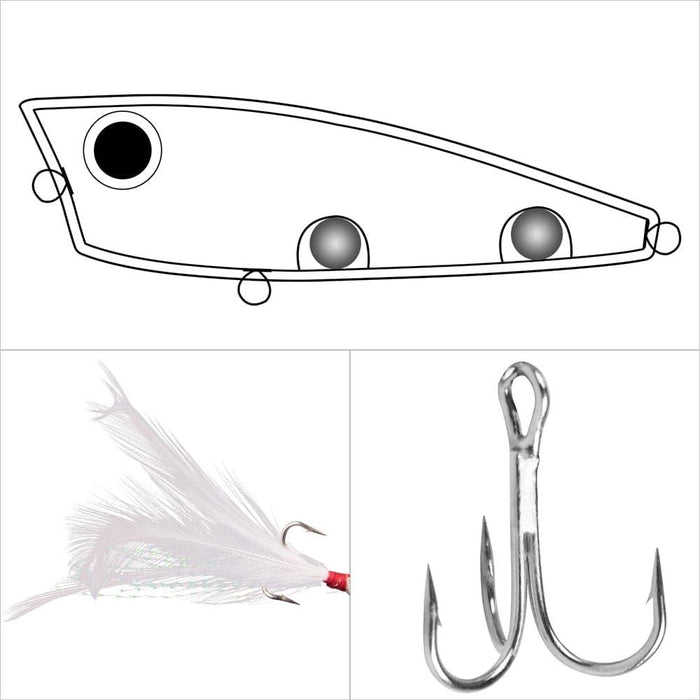 Dr.Fish Surface Popper Lure 2.5'' 0.3oz - Dr.Fish Tackles
