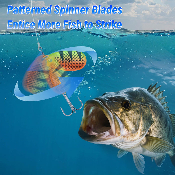 Dr.Fish Trout Spinners Lures Kit 1/4oz