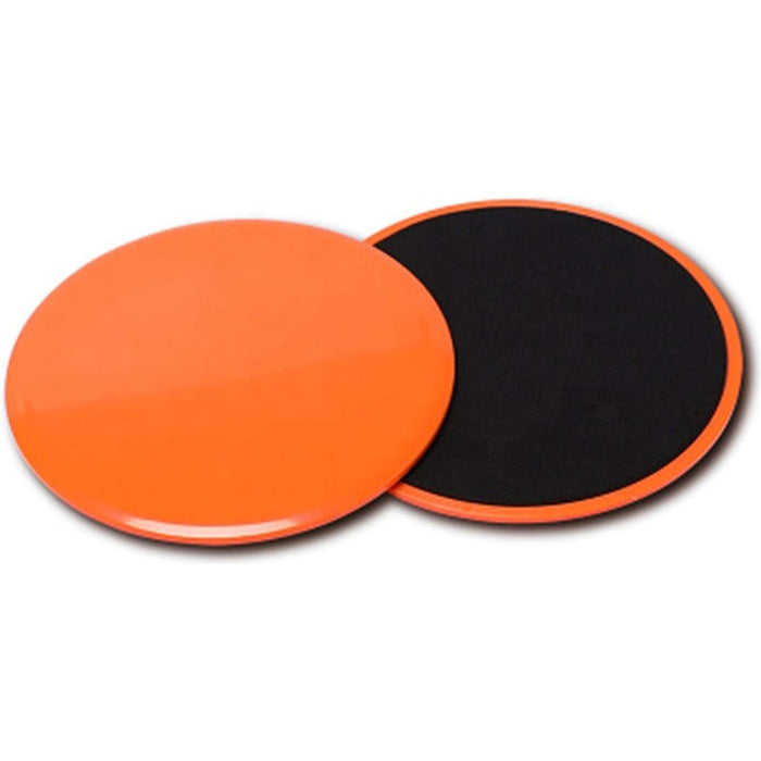 Dual Sided Exercise Core Sliders — pair of orange gliding discs, fitness gear in Canada