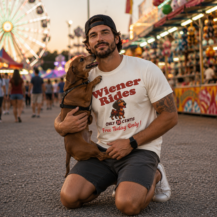 Free Wiener Rides T-Shirt