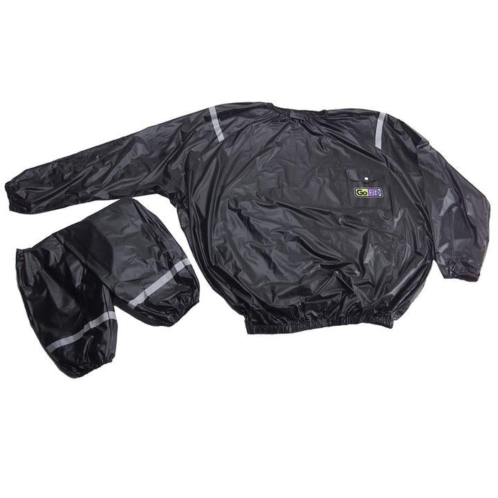 GoFit Vinyl Sweat Suit (2 Piece) - Sauna Suit for Workouts — front of product — in Canada