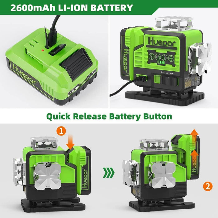 Huepar P04CG Laser Level - 4D Laser Levels