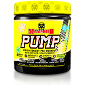 Mammoth Pump Pre-Workout — front of tub, high intensity pre-workout supplement in Canada