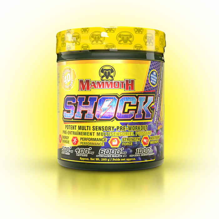 Mammoth SHOCK Pre-Workout (40 servings) — Purple Monsoon