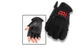 Taille extra large, sans doigts, noir et rouge