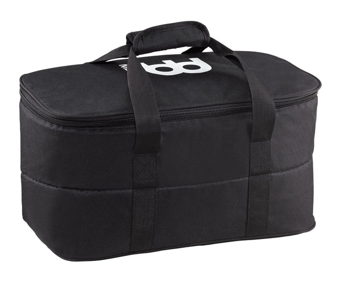 Housse pour bongos, jusqu'à 7"1/2 & 8"1/2, rembourrée, poignée de transport, noir