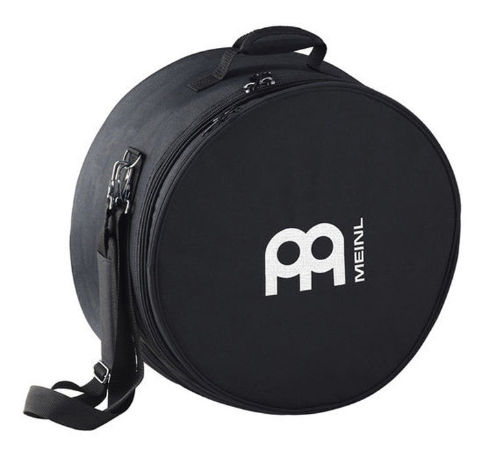 Housse caixa 12" x 6", nylon rembourré, poignée, sangle, poche externe et poche pour peau de rechange, noir