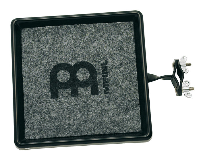 Plateau fibre petites percussions 30.5 x 30.5 cm, moquette antidérapante, inclinable, attache robuste, noir