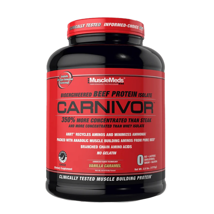 MuscleMeds Carnivor Beef Protein Isolate (4 lbs) — Vanilla Caramel