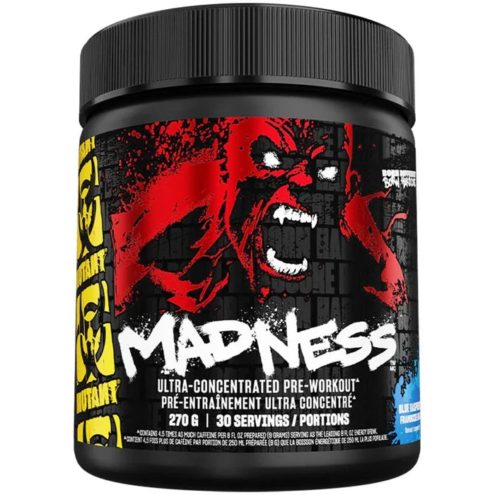 Mutant Madness Pre-Workout (30 servings) — Blue Raspberry front
