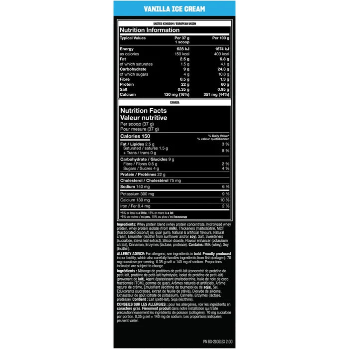 Mutant Whey (2 lbs) — Vanilla Ice Cream front view