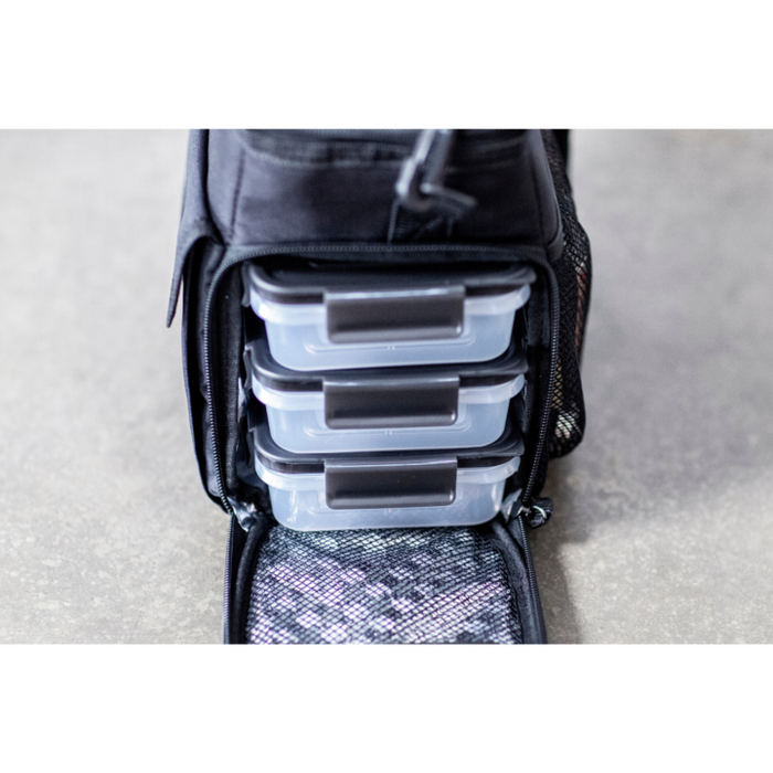 Performa 3 Meal Cooler Bag - Insulated Meal Prep Bag (Black) Nutrition Facts label
