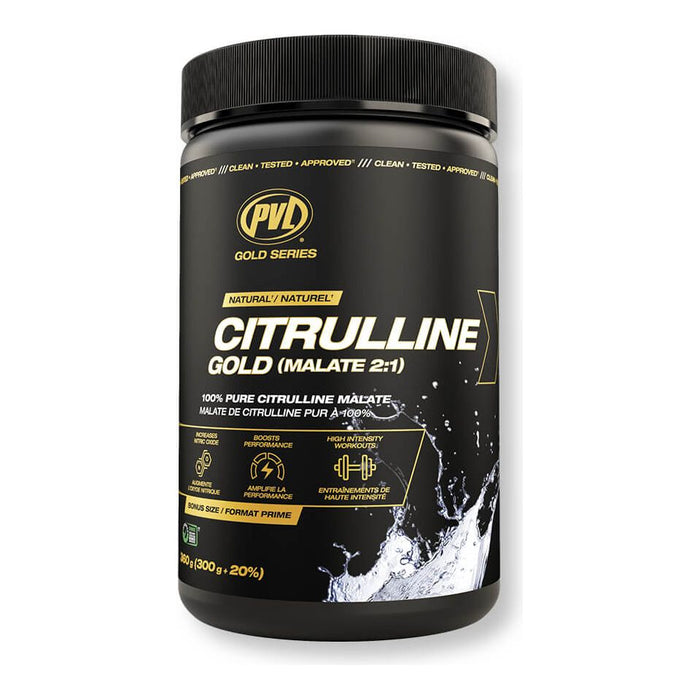 PVL 100% Pure Citrulline Malate (360g) Nutrition Facts label