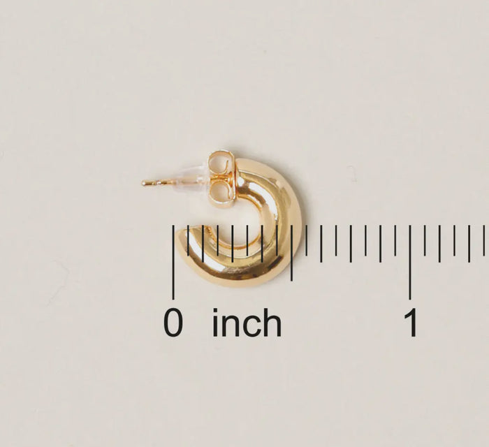 XXS SILVER 14K GOLD DIPPED POST EARRINGS